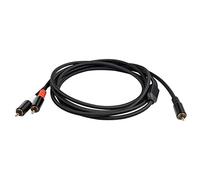 Cpolebev Adattatore Y Subwoofer Y Audio da 1X un 2X RAC Audio da 1 un 2 per Amplificatore di Potenza, 1 Metro