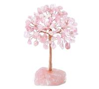 Cpolebev Albero di di Quarzo Rosa, Artificiale e Albero di Pietra Curativa Albero di Pietra di Albero di Gemme. Regali di San Facile da Installare e Facile da U