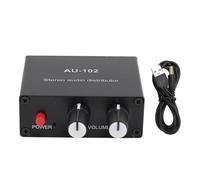 Cpolebev Amplificatore Audio A 2 Canali 1 Ingresso 2 Uscite 3,5 mm Controllo Solitario Distributore Audio Stereo Preamplificatore Audio