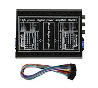Cpolebev Amplificatore per Auto DC 12V Hi-Fi Booster Audio Stereo Processori Audio Digitali 4x60W per Android Lossless Upgrade