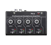Cpolebev Amplificatore per Cuffie Audio Stereo 4 Canali Controllo Solo Volume