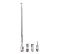 Cpolebev Antenna Ad Adattatore da 3,5 Mm Antenna Radio FM Sostituzione Vite Telescopica Connettore A Spina Tipo F Ricevitore Stereo AV