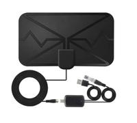 Cpolebev Antenna Digitale DVB-T per Interni HD Europea da 1 Pz. Antenna TV Gratuita 4K Durevole Facile da Installare Facile da Usare