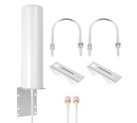 Cpolebev Antenna Esterna 3G 4G LTE per Esterni con Connettore SMA un Doppio Cursore 5M per Modem Router 3G 4G