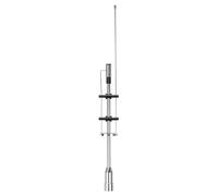 Cpolebev Antenne Radio Professionali da 1 Pezzo Ricambi Auto Personali per Esterni UHF VHF 145/435 MHz Antenna Dual Band -435 Metallo Argentato per Auto 40GF