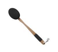 Cpolebev Applicatore di Lozione per La Schiena con Manico Lungo e 1 Cuscinetto Sostituibile, Ideale per Giovani e Anziani - Nero.