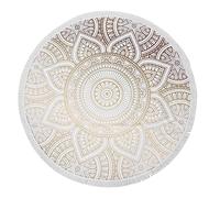 Cpolebev Asciugamano da Spiaggia Rotondo nel Microfibra Mandala Asciugamano da Spiaggia Indiano Hippie Boho con Nappe Coperta da Viaggio Oversize Arazzo da Viaggio