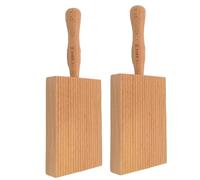 Cpolebev Asse per Pasta, Tagliere per Gnocchi, Tagliere per Gnocchi In Legno di Faggio, Tagliere per Burro, Raschietto per Pasta e Burro Fermentato,B