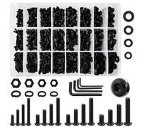 Cpolebev Assortimento di Bulloni Metrici da 1120 Pezzi M3//M5/M6 Acciaio Legato 10.9
