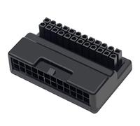 Cpolebev ATX 24 Pin A 90 Gradi Adattatore Spina di Alimentazione Scheda Madre Scheda Madre di Alimentazione Connettori di Montaggio DIY Accessessory