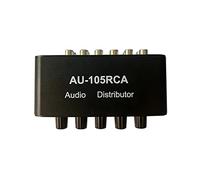 Cpolebev AU-105RCA Distributore Audio Mixer Audio Stereo 1 Ingresso 5 Uscita Distributore Audio Multicanale per Controlli Volume