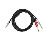 Cpolebev Audio da 3,5 Mm A Doppio Adattatore da 6,5 Mm Audio da 3,5 A 6,5 AUX 3,5 Jack Splitter per Amplificatore per Chitarra Basso