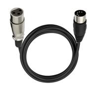 Cpolebev Audio DIN 5 Pin A XLR 3 Pin per Strumenti Musicali Abbinati o Cavi con MIDI o XLR DIN 5P A XLR Femmina