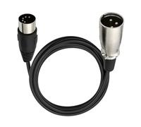 Cpolebev Audio DIN 5 Pin A XLR 3 Pin per Strumenti Musicali Abbinati o Cavi con MIDI o XLR DIN 5P A XLR