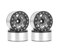 Cpolebev Auto da Arrampicata con Pneumatici in Metallo da 1,55 Pollici Nero Titanio AX90069 per JIMNY CC01