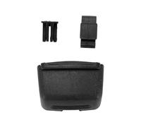 Cpolebev Auto plastica Nera Rettangolare Blu LED Titolare posacenere