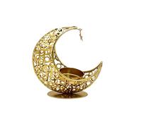 Cpolebev B Portacandele Portacandele Conici Ramadan Candeliere in Metallo Eid Mubarak Decorazione Luce Matrimonio di Lusso Festa Musulmana Eid al AdhaRegalo