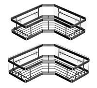 Cpolebev Bagno Scaffale Portaoggetti Punzonatura Scaffale per Doccia Scaffale da Parete per Articoli da Toeletta da Bagno