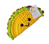 Cpolebev Bambola all'Uncinetto Piccolo Supporto Emotivo Mini Taco all'Uncinetto Bambola all'Uncinetto Taco Peluche La Bambola Lavorata A Maglia