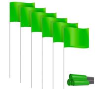 Cpolebev Bandiere Segnaletiche Bandiere Segnaletiche per Prato Confezione da 30, Bandiere Piccole In PVC, Bandiere Segnaletiche Bandiere da Prato, Bandiere da Giardino, Bandiere da Sondaggio, Verde Du