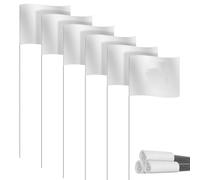 Cpolebev Bandiere Segnaletiche Bandiere Segnaletiche per Prato Confezione da 30, Bandiere Piccole in PVC, Bandiere Segnaletiche Bandiere da Prato, Bandiere da Giardino, Bandiere da Sondaggio, D