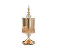 Cpolebev Barattolo Portaoggetti Europeo in con Coperchio Barattolo di Caramelle Rosa Placcato Ornamenti Decorativi per La Casa,S