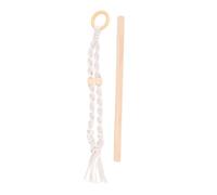 Cpolebev Bastone di Legno Appeso Un Parete Nordico da Indossare Ornamento da Salotto per Camera da Letto Un Treccia per La Decorazione Domestica