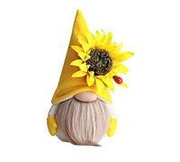 Cpolebev Bee GNOME Spring Girasole Bambola Decor, Ornamenti Fatti Un Mano Bumble Peluche Bambola Volto, Camera da Letto Desktop Gnomi Ornamenti B