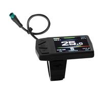 Cpolebev Bici Elettrica KT-TF01U Display LCD Misuratore 24V 36V 48V Spina di Collegamento Impermeabile Display Intelligente per Bici Elettrica con USB