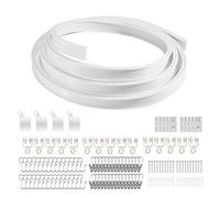 Cpolebev Binario per Tende da Soffitto Flessibile Flessibile, Supporto un Soffitto per Binario per Tende, Binario per Soffitto Divisorio per Tende 9.8FT