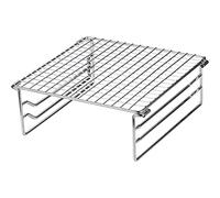 Cpolebev Bistecchiera Pieghevole in Acciaio Inossidabile Mini Griglia per Griglia Esterna in Acciaio Inossidabile per Picnic Escursionismo BBQ
