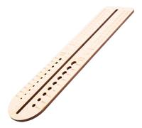 Cpolebev Bloccacalzini In Legno per da Maglia Misuratore Delle Dimensioni 'Uncinetto Righello Strumento per Tessitura Strumento per Misurare Gli 32 X 8 X 0,5 cm
