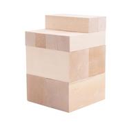 Cpolebev Blocchi da Intaglio In Legno di Tiglio Intaglio del Legno Legno di Basso per Intaglio 10 Pezzi - Legno da Intaglio per Kit per Intaglio del Legno Legno Resistente Facile da Instal