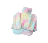 Cpolebev Borsa di Acqua Calda Scaldapiedi per Piedi con Morbida Copertura in Peluche, Scaldapiedi Scaldamani per Uomo e, Serbatoio Interno Facile da Usare, 20 X 32 Cm, Stile D