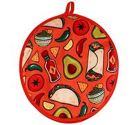 Cpolebev Borsa di Stoffa da 12 Pollici per Burrito, Borsa Portatile per Scaldavivande un Casa per Forno un Microonde, Pancake, B