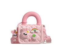 Cpolebev Borsa Fotografica Multifunzionale per Bambini Borsa Portamonete Portatile Accessori di Ricambio per Fotocamera Rosa