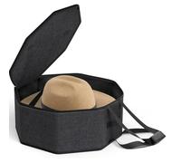 Cpolebev Borsa Portaoggetti per Cappelli, Portaoggetti per Cappelli da Pescatore, Cappelli da Cowboy, Cappelli Fedora, Nero