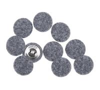 Cpolebev Bottoni Rivestiti in Stoffa con Bottoni in Metallo per Abiti Abiti Maglioni Bottoni in Tessuto Grigio 25mm 10 PZ
