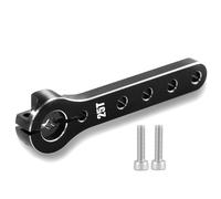 Cpolebev Braccio Sterzante in Metallo 25t Servo Horn per 1/10 RC Crawler Axial Scx10 Trx4-6 Parti Nero