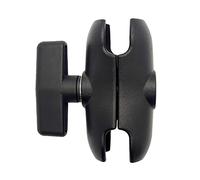 Cpolebev Braccio Un Doppia Presa nel Lega di Alluminio da 9 Cm di Lunghezza per RAM con Braccio di Estensione per Videocamera per Moto con Supporto Un Sfera da 1,5 Pollici