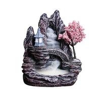 Cpolebev Bruciatore di Incenso con Riflusso A Cascata Che Scorre in Alta Montagna, Decorazione per Bruciatore di Incenso, Diffusore di Fragranze per la Casa,E