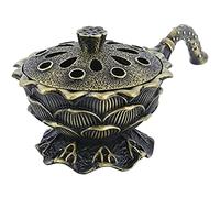 Cpolebev Bruciatore di Incenso Lotus con Manico, Supporto A Forma di Adatto per La Decorazione Domestica