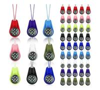 Cpolebev Bussola per Bambini Bussola per Escursionismo, 9 Colori, Bussola per Bambini, Mini Bussola, Bussola per Bambini per Escursionismo 45 Pezzi