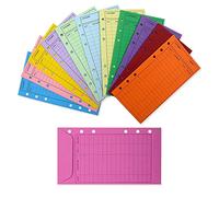 Cpolebev Buste Economiche un 12 Colori con Foro di Perforazione Buste per Contanti Più Spesse di Risparmio di Denaro Buste per Organizer