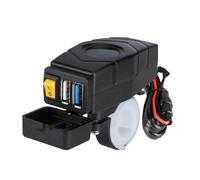 Cpolebev C1FB 20-80V Caricatore USB per Manubrio E-Bike 24V 36V 48V 60V QC3.0 Adattatore per Caricabatterie Rapido (Luce Verde) Facile da Usare