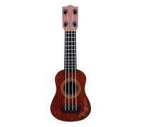 Cpolebev Caffè per Bambini Classica Chitarra Ukulele Giocattolo Educazione Precoce Piccola Chitarra Forniture per Feste Regolabile