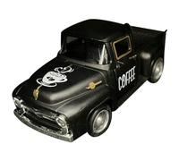 Cpolebev Caffetteria in Metallo Camion Pick-Up retrò Mini Camion Pressofuso per La Decorazione del Tavolo della Stazione del caffè della Fattoria (Nero)