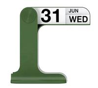Cpolebev Calendario A Doppia Faccia, Calendario da Scrivania Girevole, Artistico, Ornamenti per la Casa, Pezzi di Ricambio per il Soggiorno, Verde
