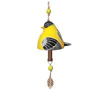 Cpolebev Campana per Canto degli Uccelli Decorazione da Giardino, Campanello A da Appendere, Pendente A Tubo in Metallo Campanello per Porta C Facile da Installare Facile da Usare
