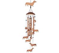 Cpolebev Campanelli Eolici Esterno Campanelli Eolici A Forma di Bassotto Decorazione da Esterno Arte in Campanelli Eolici A Forma di Cane Bassotto Decorazione per Il Cortile Anteriore